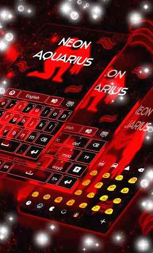 Neon Aquarius Keyboard 2