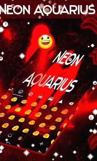Neon Aquarius Keyboard 3