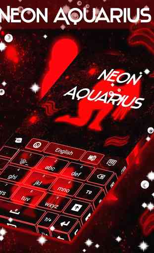 Neon Aquarius Keyboard 4