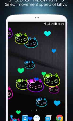 Neon Lily Kitty Live Wallpaper 3