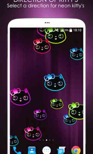 Neon Lily Kitty Live Wallpaper 4