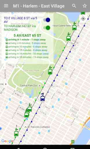 NYC Bus Map - Live 1