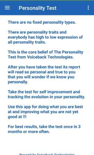Personality test 2017 2