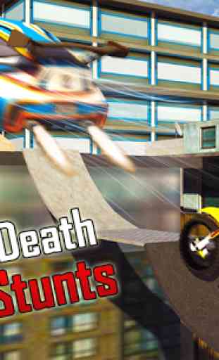 Rooftop Bike Stunts Car Escape 3