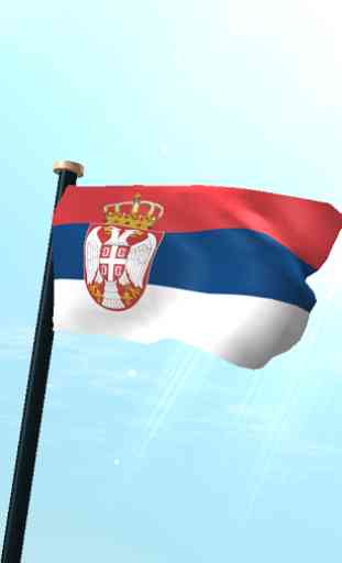 Serbia Flag 3D Free Wallpaper 1