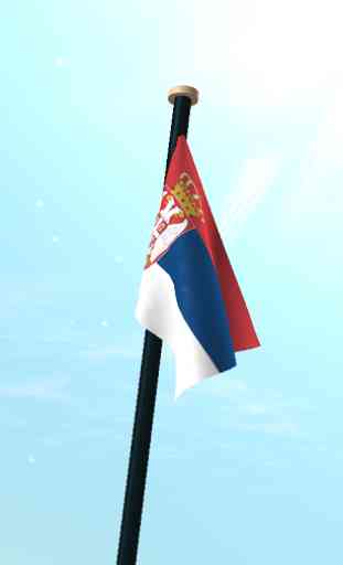 Serbia Flag 3D Free Wallpaper 3