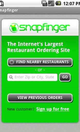 Snapfinger Restaurant Ordering 1