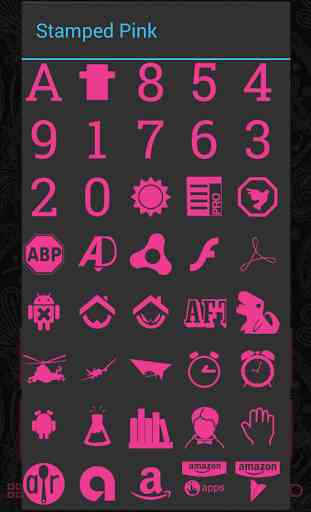Stamped Pink Icons 1