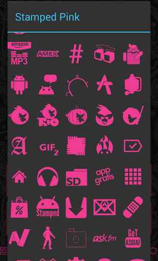 Stamped Pink Icons 2