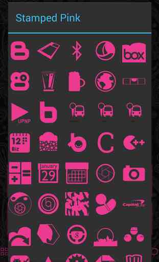 Stamped Pink Icons 4