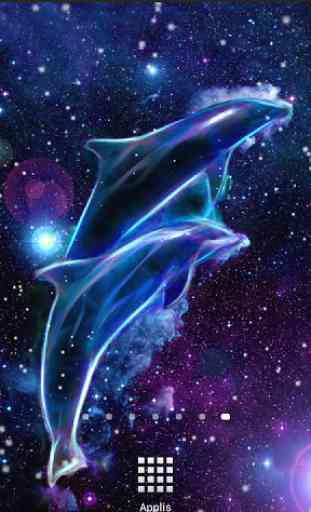 Starfield Dolphins Galaxy LWP 1