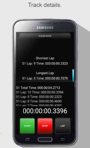 Stopwatch Time List Free App 2