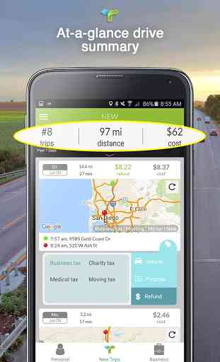 TripTagger Mileage Tracker GPS 3