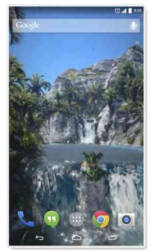 Waterfall Island Live Wallpape 3