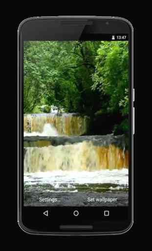 Waterfall on River Video LWP 4