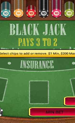 21 Vegas Blackjack Double Down 2