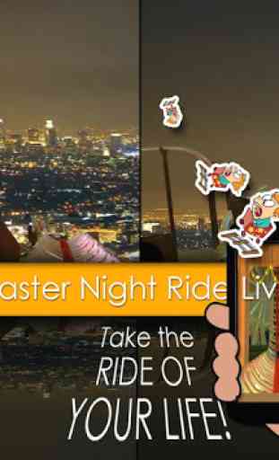 3D NightTime RollerCoaster LWP 2