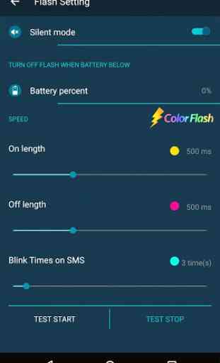 Color Flashlight on Call pro 1