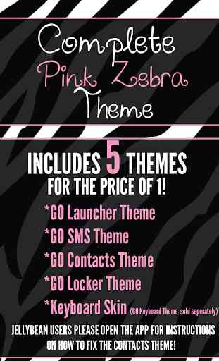 Complete Pink Zebra Theme 1