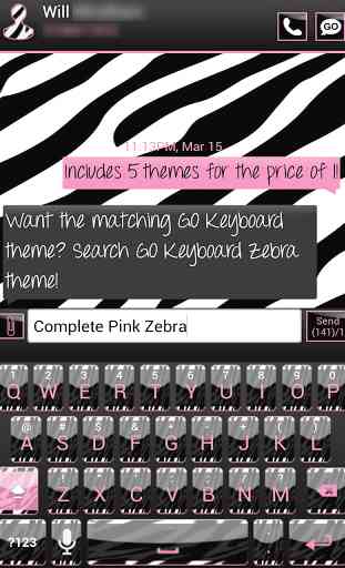 Complete Pink Zebra Theme 4