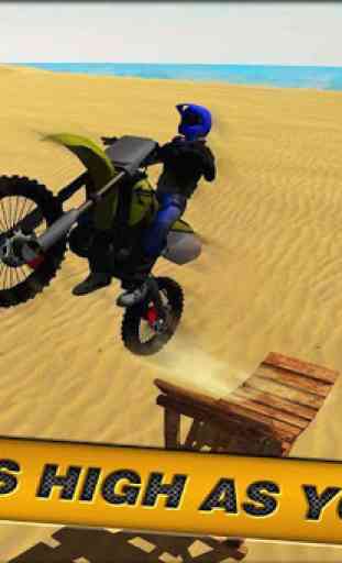 Crazy Beach Bike Stunts Sim 3D 3