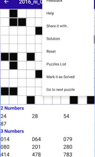 Cross Numbers Puzzles Fill ins 4