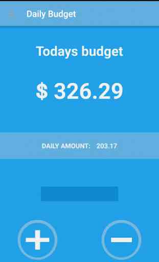 Daily Budget 1