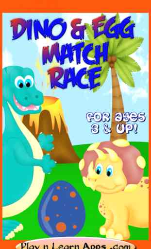 Dinosaur Toddlers Match Race 1