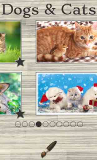 Dogs and Cats Kid Puzzle Games 1