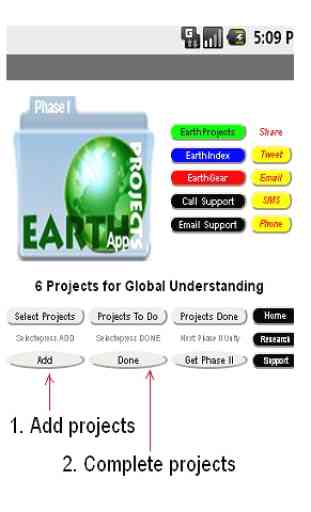 Earth Projects App (Phase 1) 1