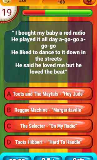 Guess The Lyrics Reggae Quiz 3