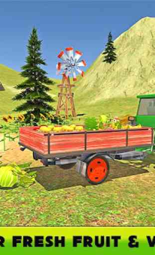 Hill Farm Truck Tractor 3D 1