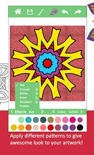 Mandala Flowers coloring book 3