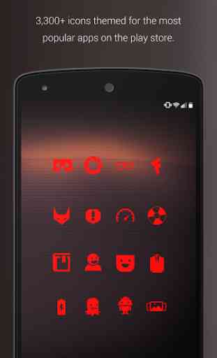 PipTec Red Icons & Live Wall 3
