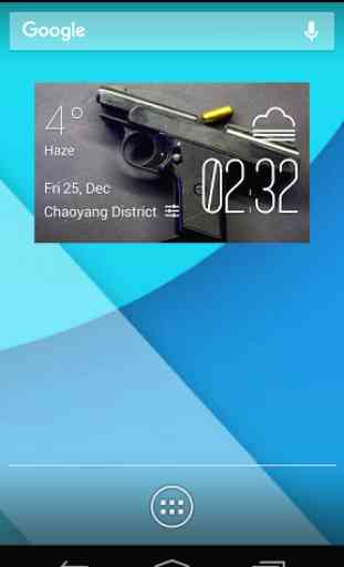 pistol weather widget/clock 1
