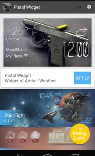 pistol weather widget/clock 3
