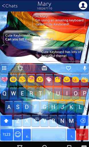 Rainbow Flag Emoji Keyboard 1
