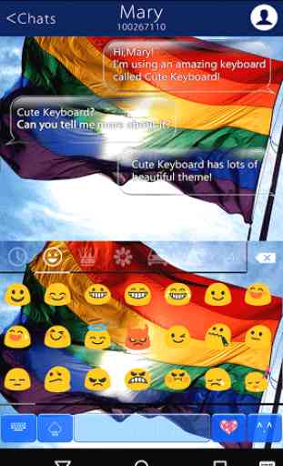 Rainbow Flag Emoji Keyboard 2