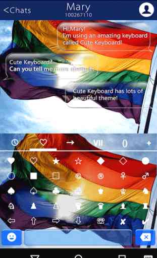 Rainbow Flag Emoji Keyboard 3