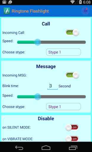 Ringing Flashlight SMS & Call 2