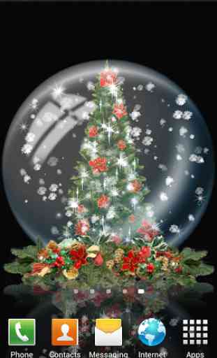 Snow Globe Christmas Tree LWP 1