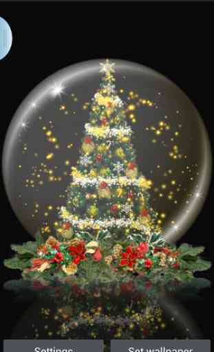Snow Globe Christmas Tree LWP 3