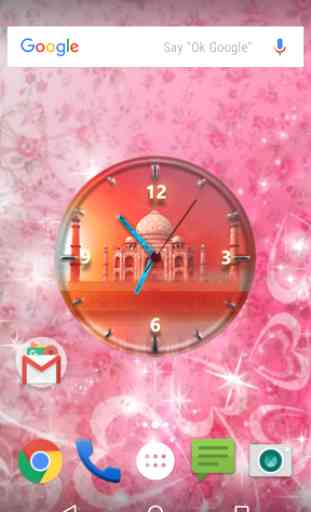 Tajmahal Clock Live Wallpaper 2