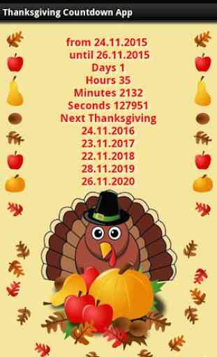 Thanksgiving Countdown App 1