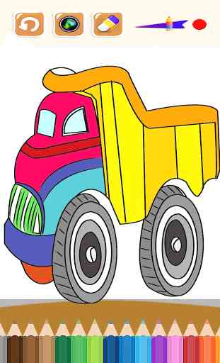 Truck Coloring Book for Kids 4