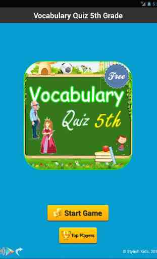 Vocabulary Quiz 5th Grade 1