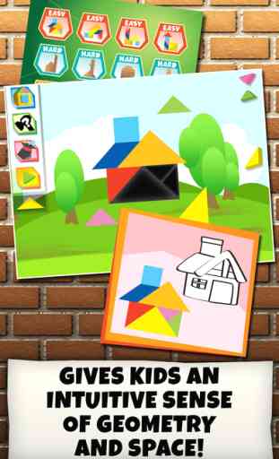 Kids Learning Puzzles: Build a House - Cartoon Tangram Building Blocks for my 1st, 2nd, 3rd Grade Math 2