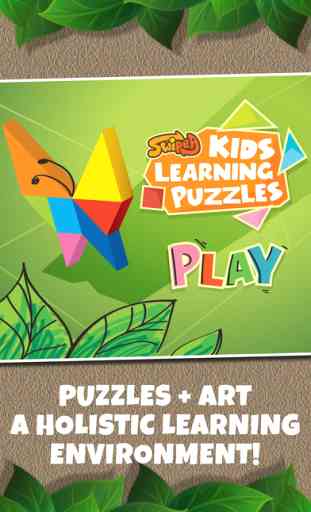 Kids Learning Puzzles: Garden Animals, Tangram Building Blocks Make My Brain Pop 1