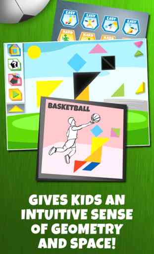 Kids Learning Puzzles: Sports Illustrated - Tangram Building Blocks Make Your Brain Pop 2