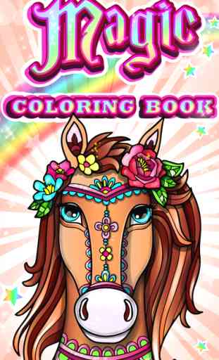 Magic Pony Coloring Book for Adults My Little Art 1